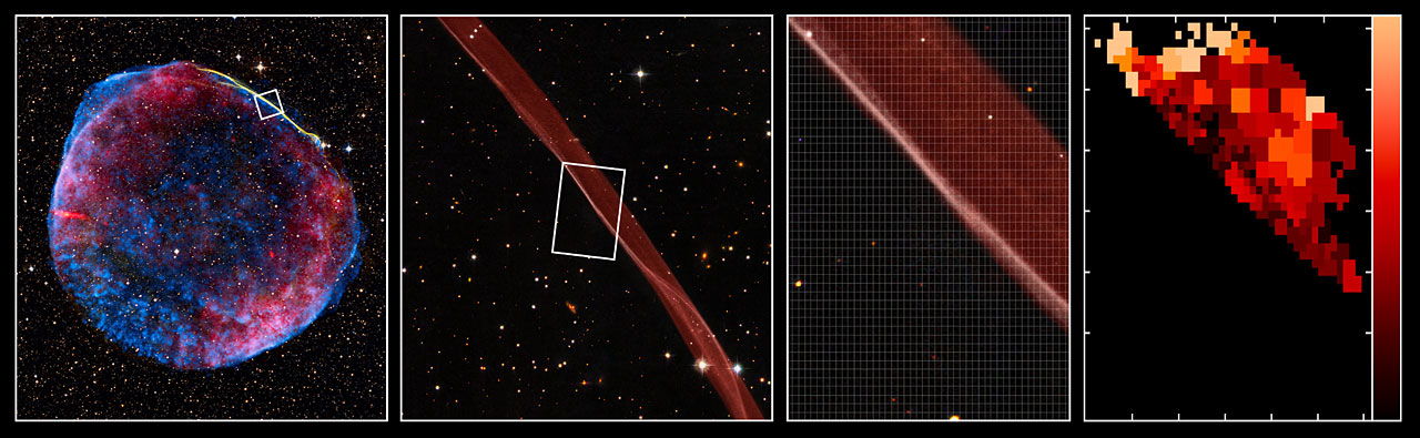 Shock Front in the Remnant of the Supernova SN 1006