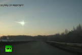 This video screenshot shows the fireball from a meteor that exploded over Chelyabinsk, Russia, on Feb. 15, 2013, creating a shockwave that shattered windows and injured more than 1,000 people.