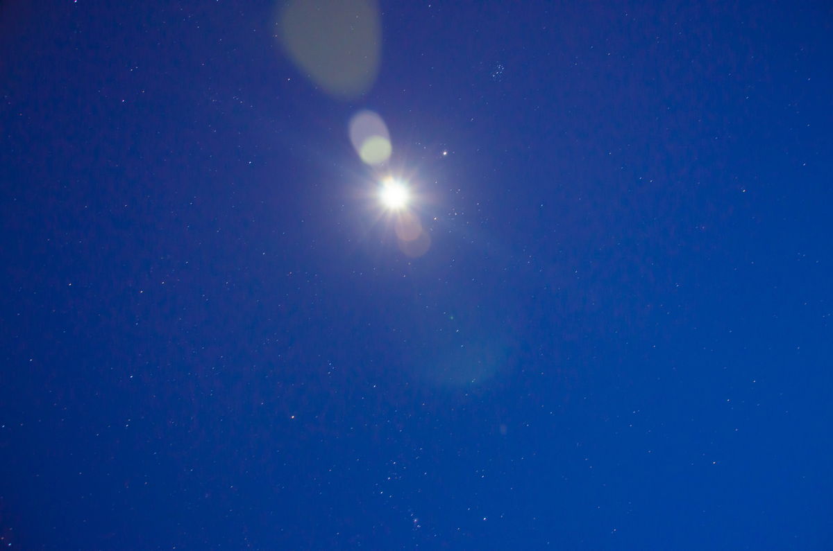 Jupiter and the Moon Seen Over Long Beach, NY