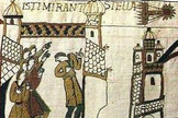 This portion of the Bayeux Tapestry shows Halley's Comet during its appearance in 1066.