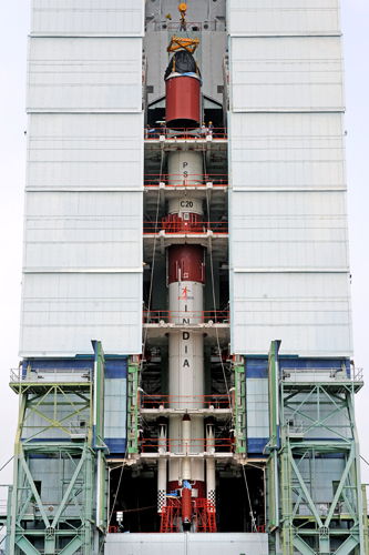India's PSLV-C20 Rocket Fourth Stage Integration