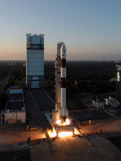 India's PSLV-C20 Rocket Takeoff #1