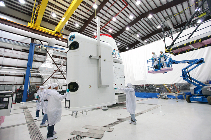 Guiding a Solar Array Fairing into Place
