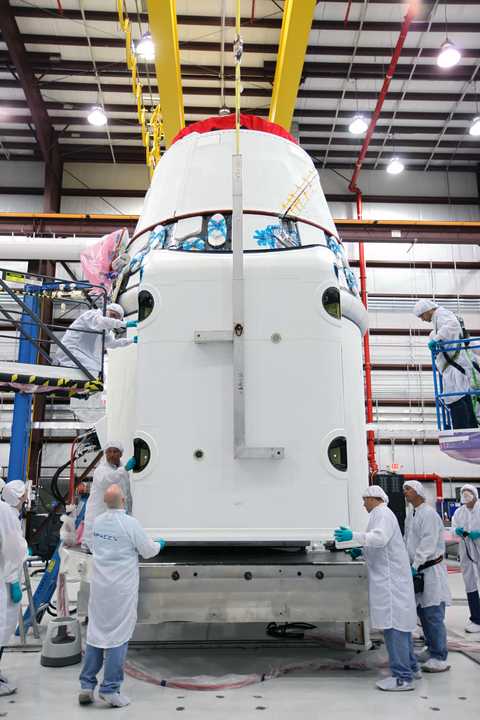 Placing the Solar Array Fairing