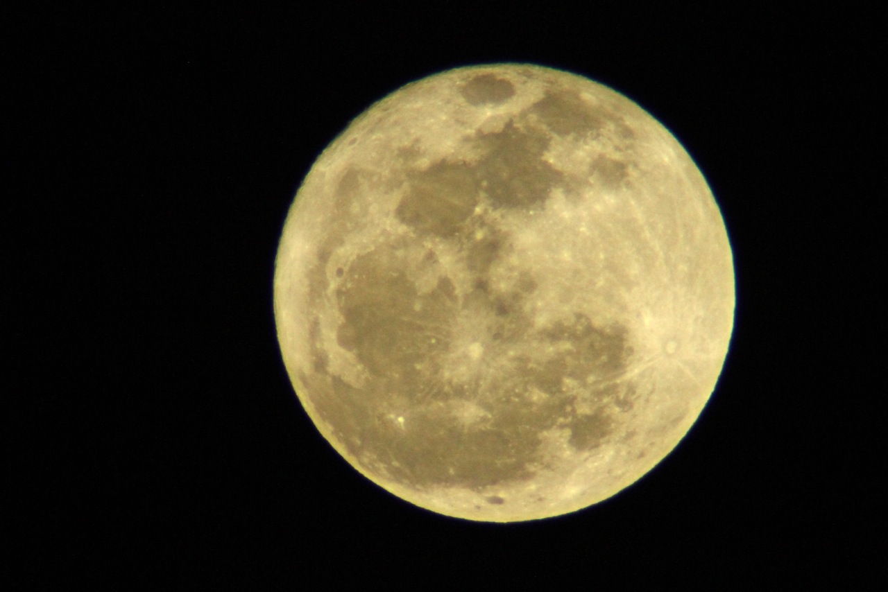 Full Snow Moon Over Los Angeles