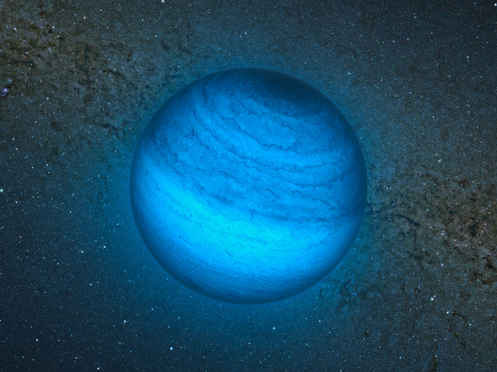 Artist’s Impression of Free-Floating Planet