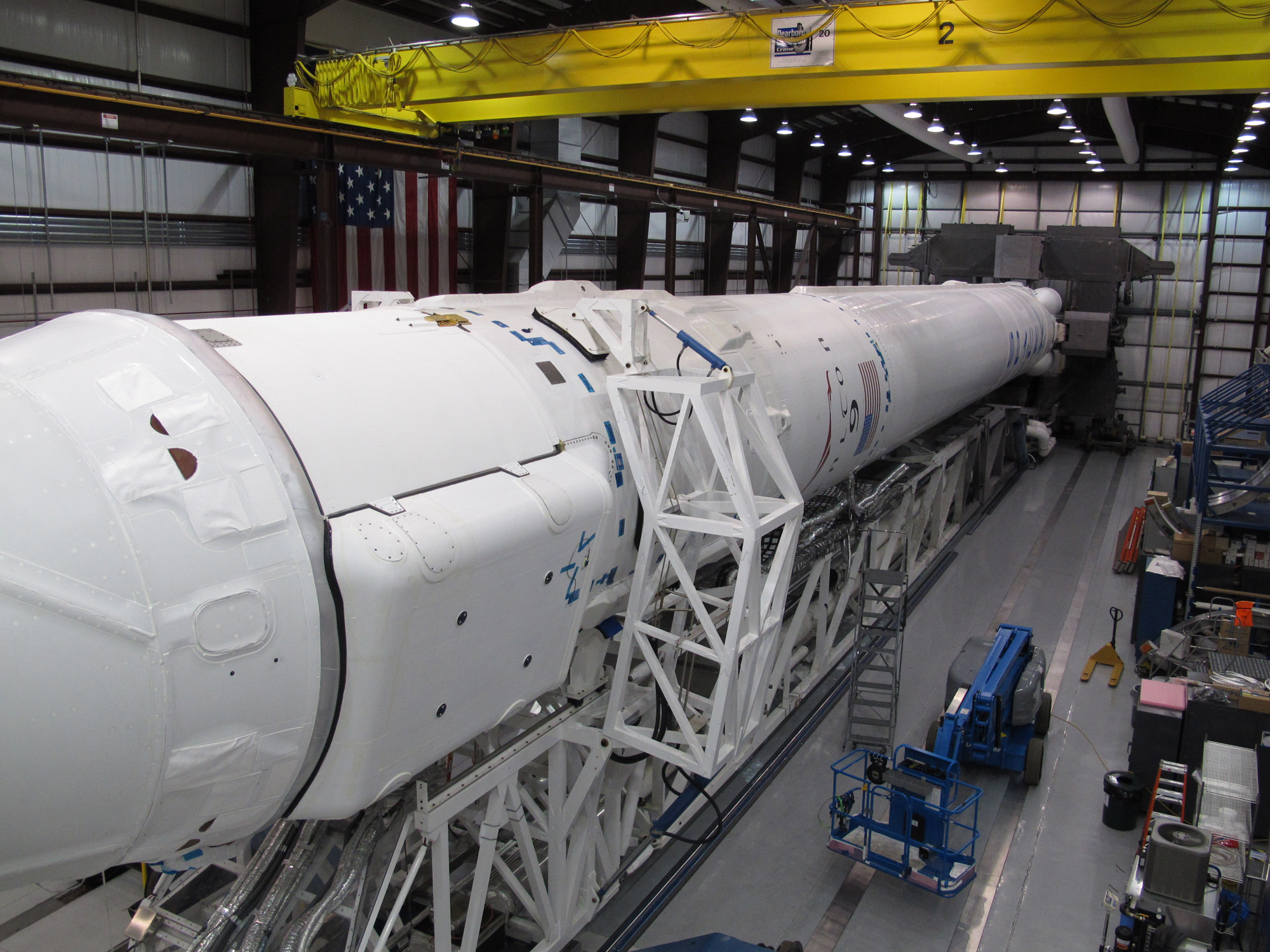 SpaceX Falcon 9 Rocket Mated for Launch: CRS-2