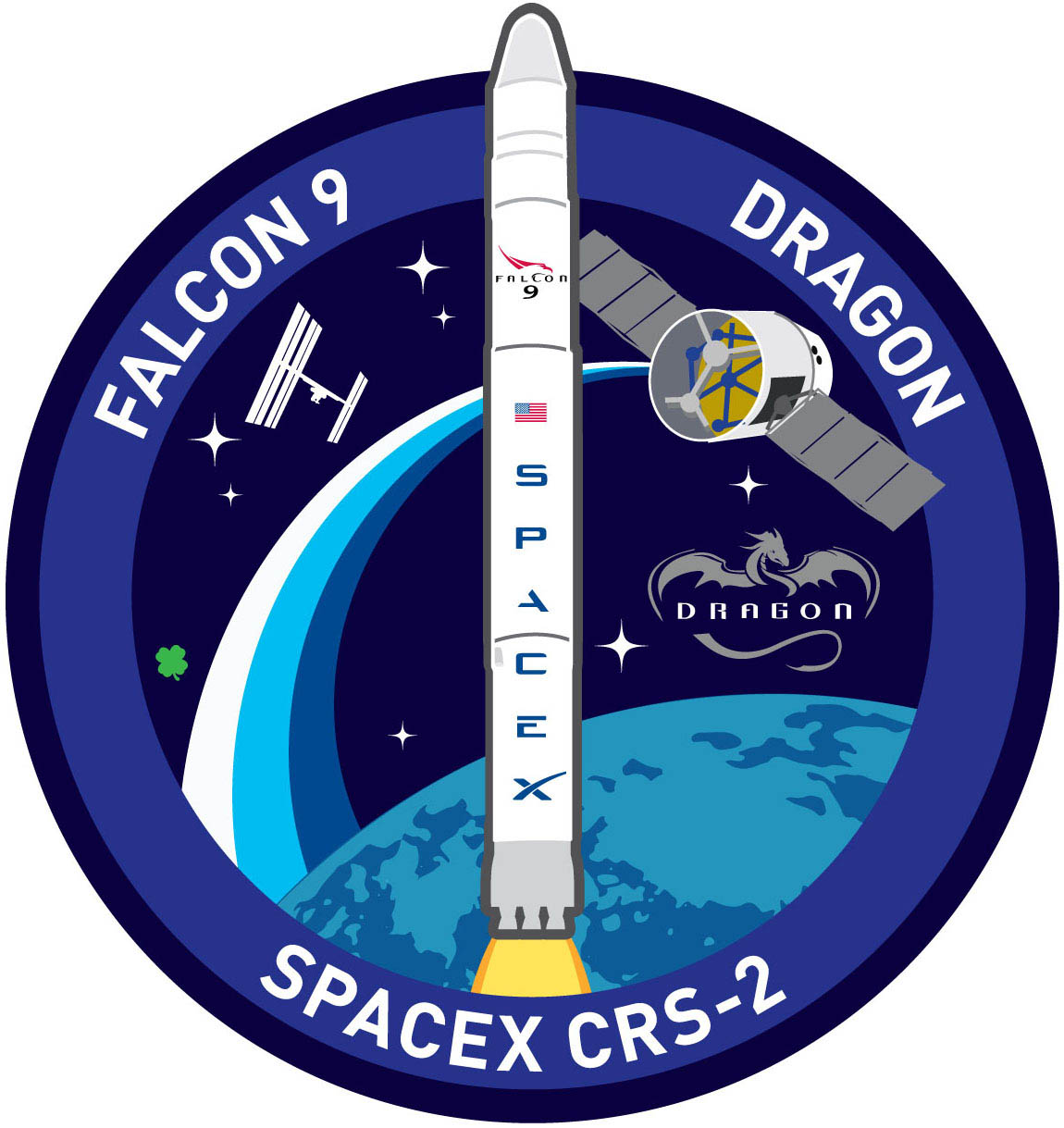 SpaceX's CRS-2 Mission Patch