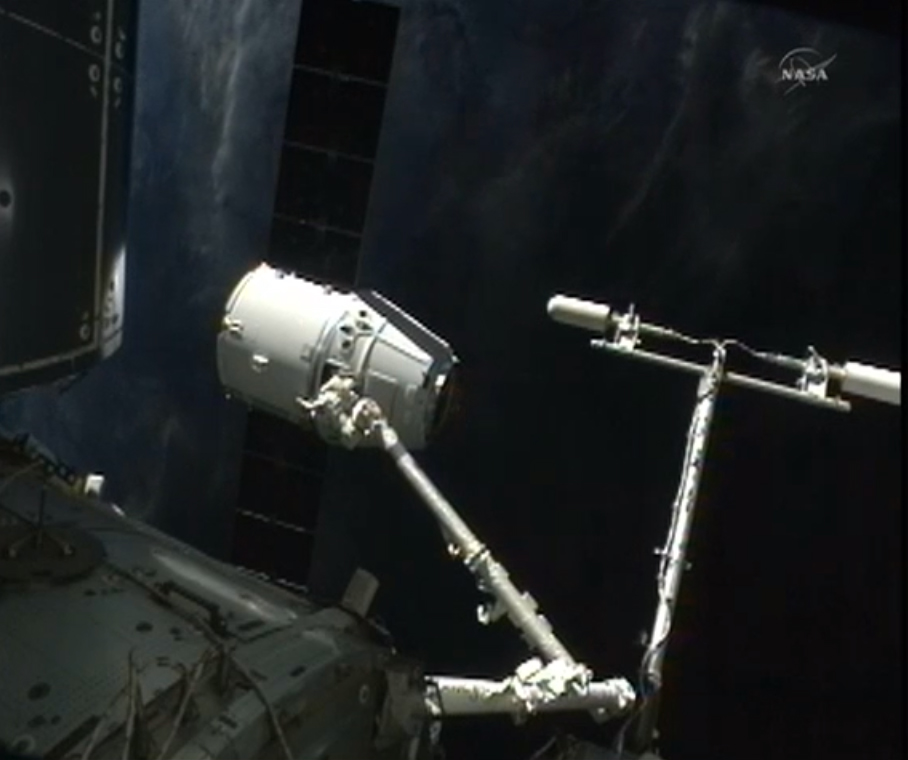 SpaceX Dragon View on ISS: CRS-2