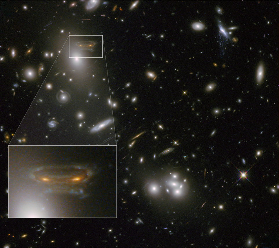 Gravitational Lens Creates Cartoon of Space Invader