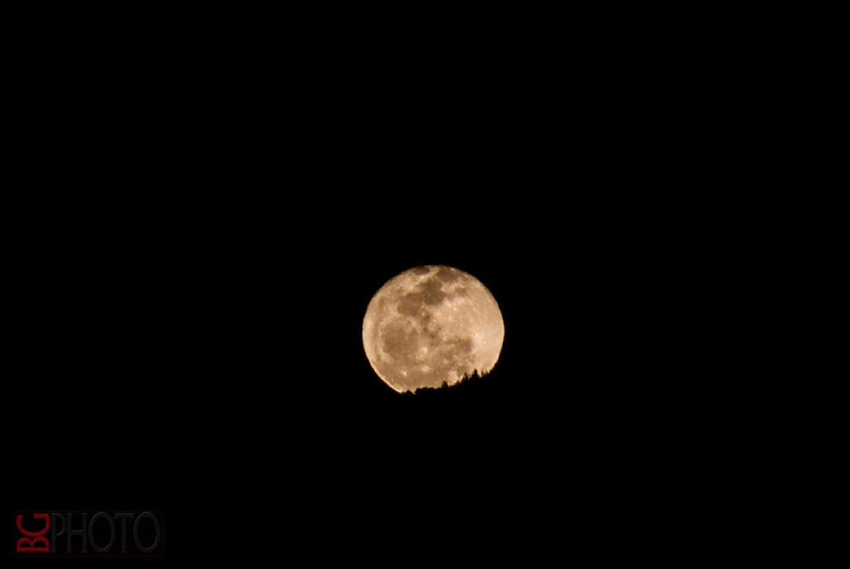 Moonrise Over Rincon Mountains, Arizona