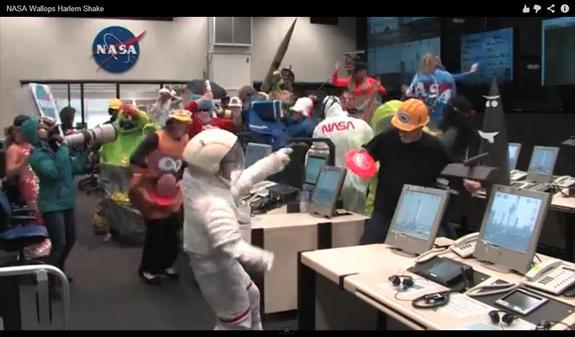 Rocket scientists like to do the "Harlem Shake" too.