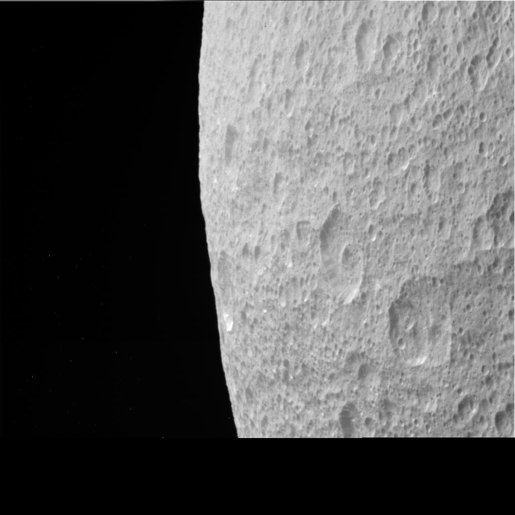 Cassini Raw Image of Rhea