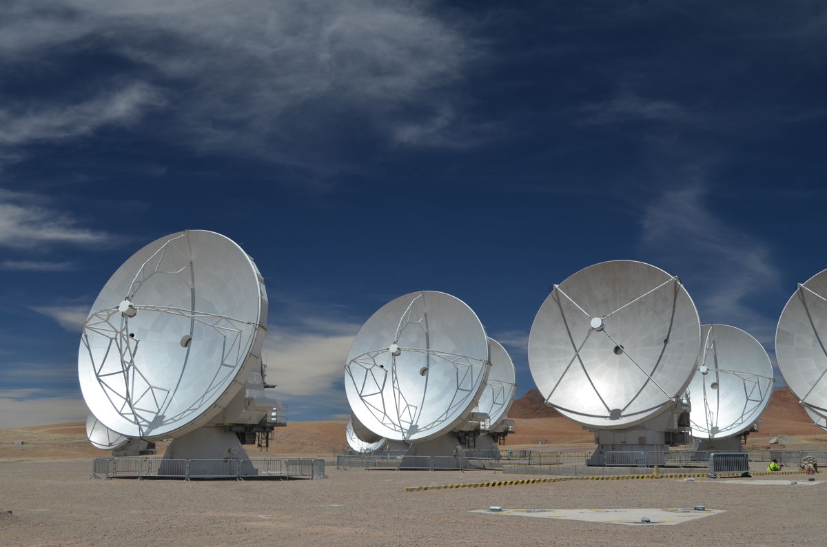 ALMA Telescope's Giant Antennas