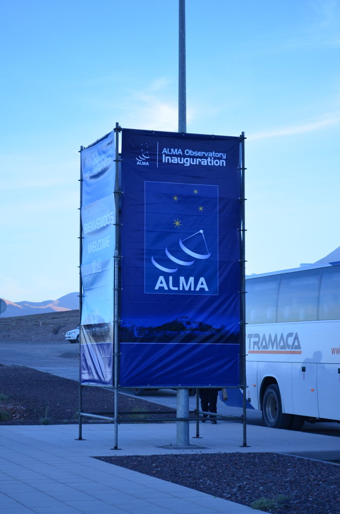 ALMA Observatory Inauguration Sign