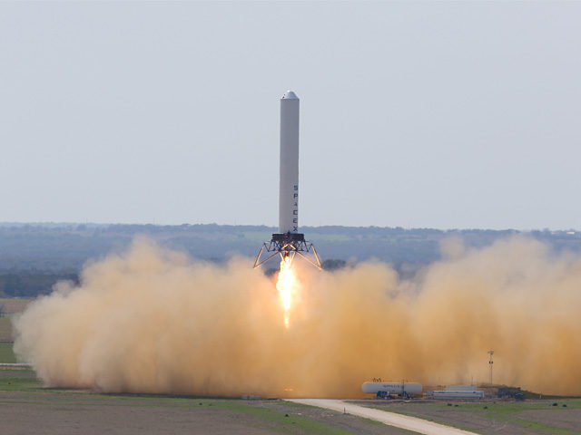SpaceX's Grasshopper Lifts Off