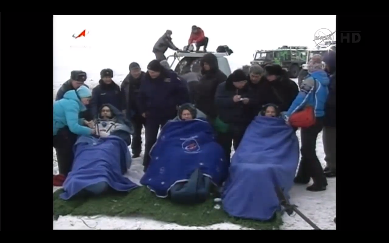 Crewmembers Safe on the Ground