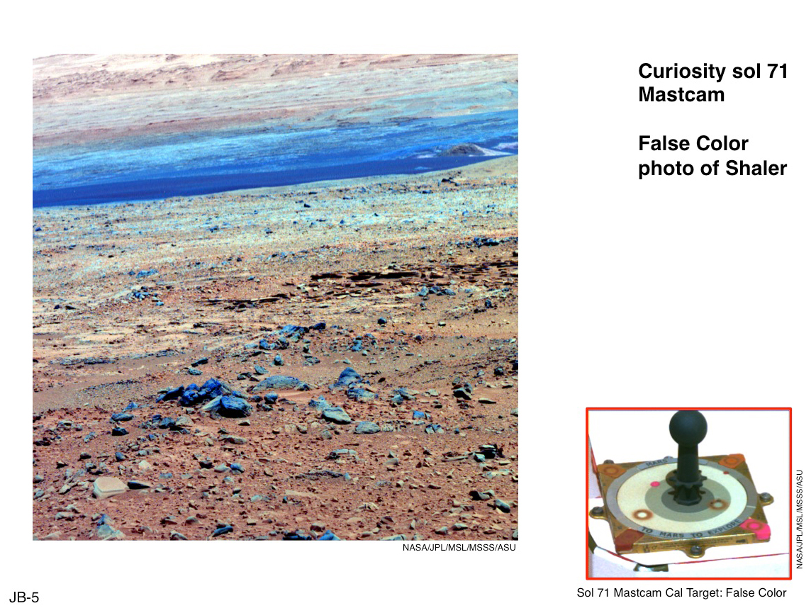 Using False Color from Curiosity's Mast Camera