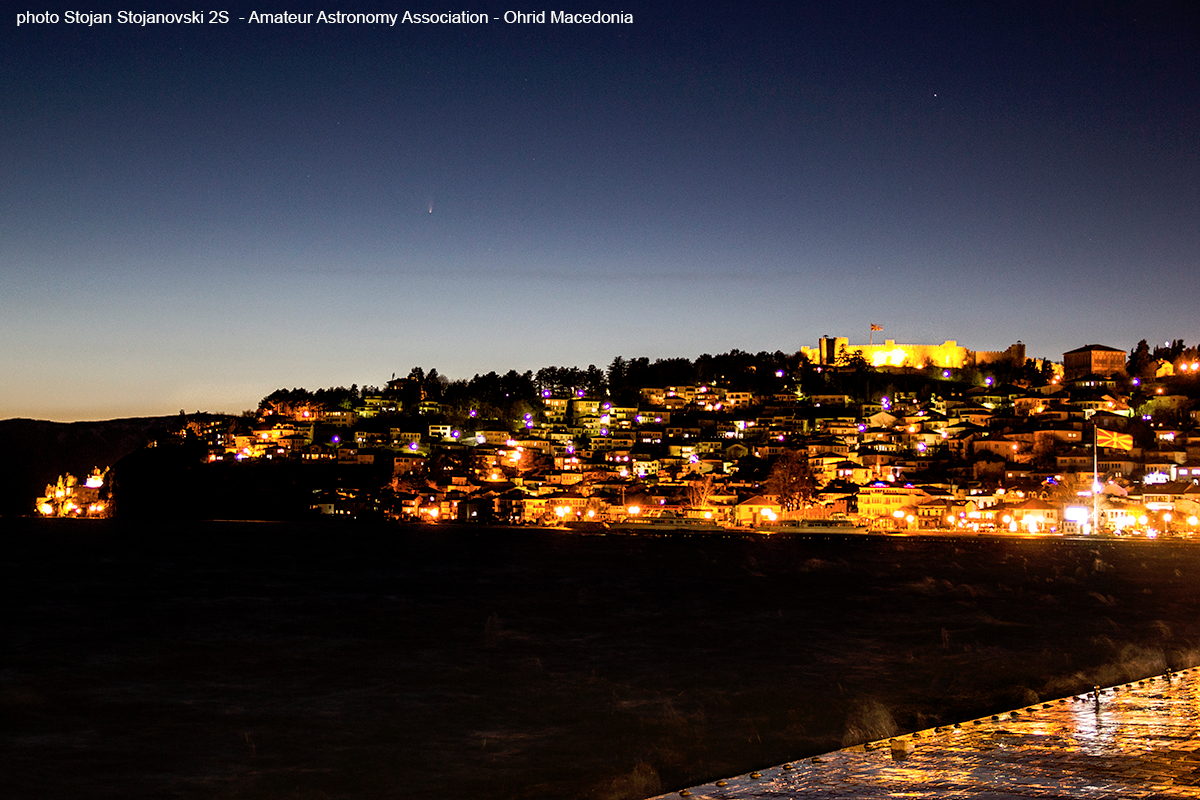 Comet Pan-STARRS Over Ohrid, Macedonia