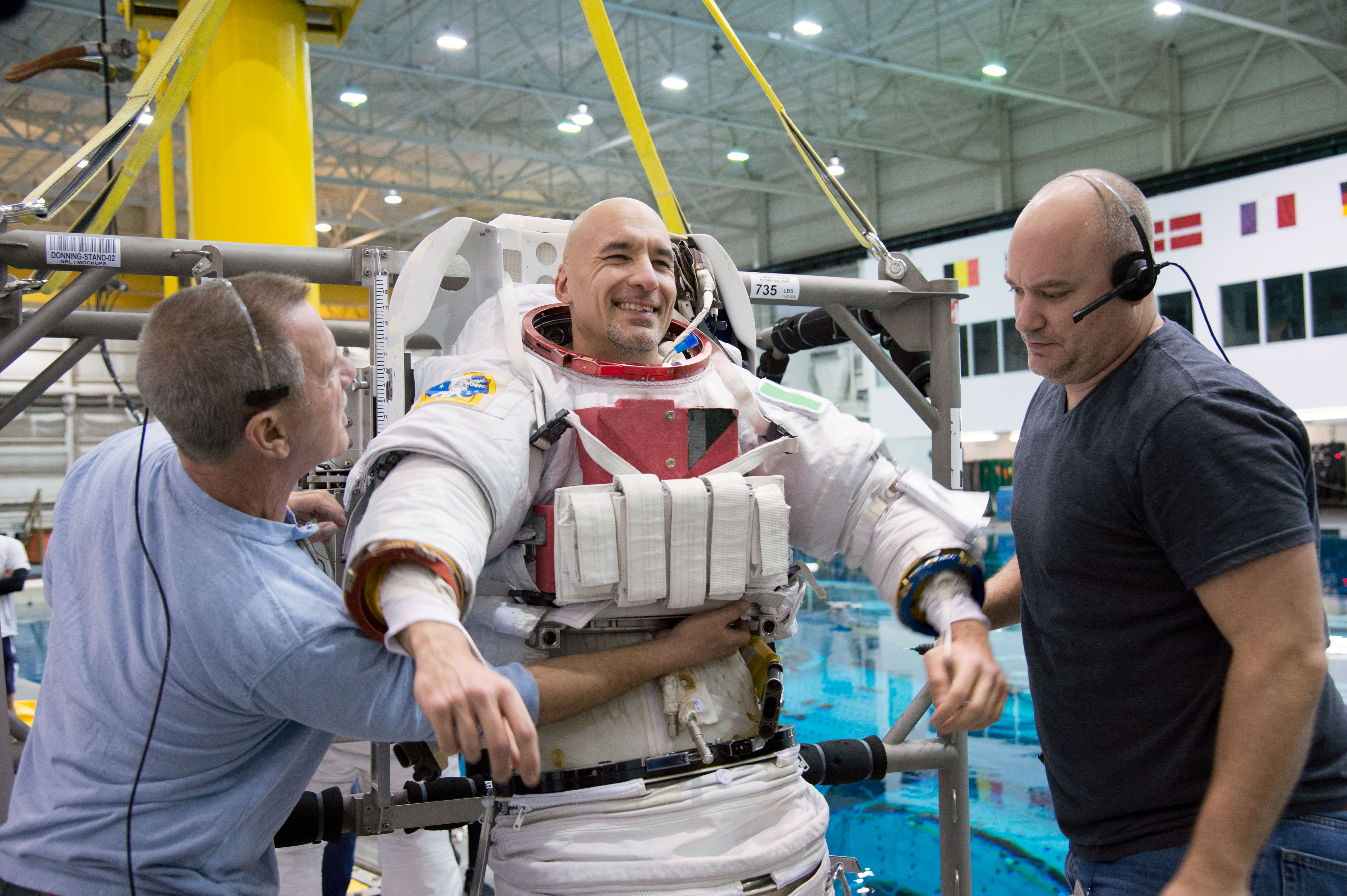 Astronaut Luca Parmitano in EVA Training