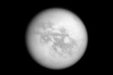 Kraken Mare, a large lake filled with liquid hydrocarbons, in this Titan image from the Cassini spacecraft. Cyclones could form above seas such as this if they are mostly made of methane, according to new research. Cyclones could form above the Saturn's moon seas if they are mostly made of methane, new research indicates.