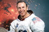 Jim Lovell, commander of the Apollo 13 mission, flew into space four times.