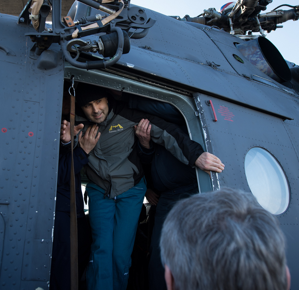 Expedition 34 Flight Engineer Evgeny Tarelkin of Russia