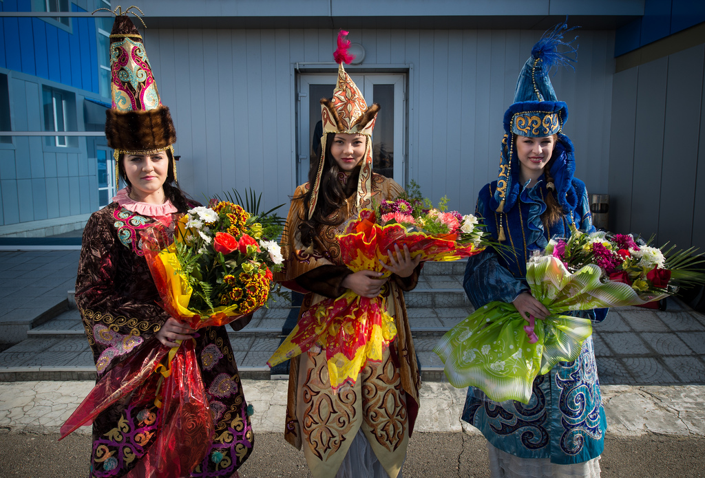 Greeted in Ceremonial Dress