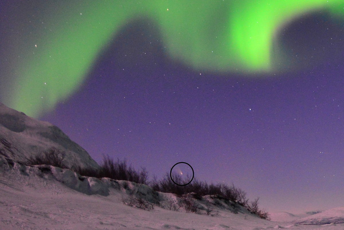 Comet Pan-STARRS and Aurora Over Lapland #2