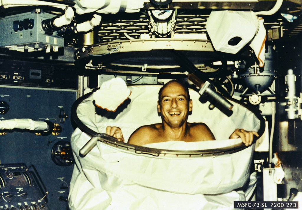 Showering Aboard Skylab
