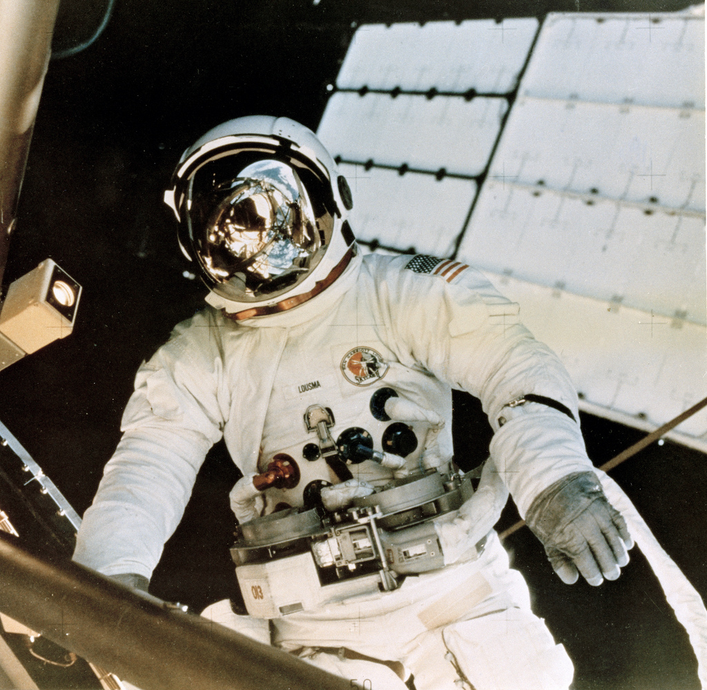 Astronaut Jack Lousma, Skylab Sunshade Deployment
