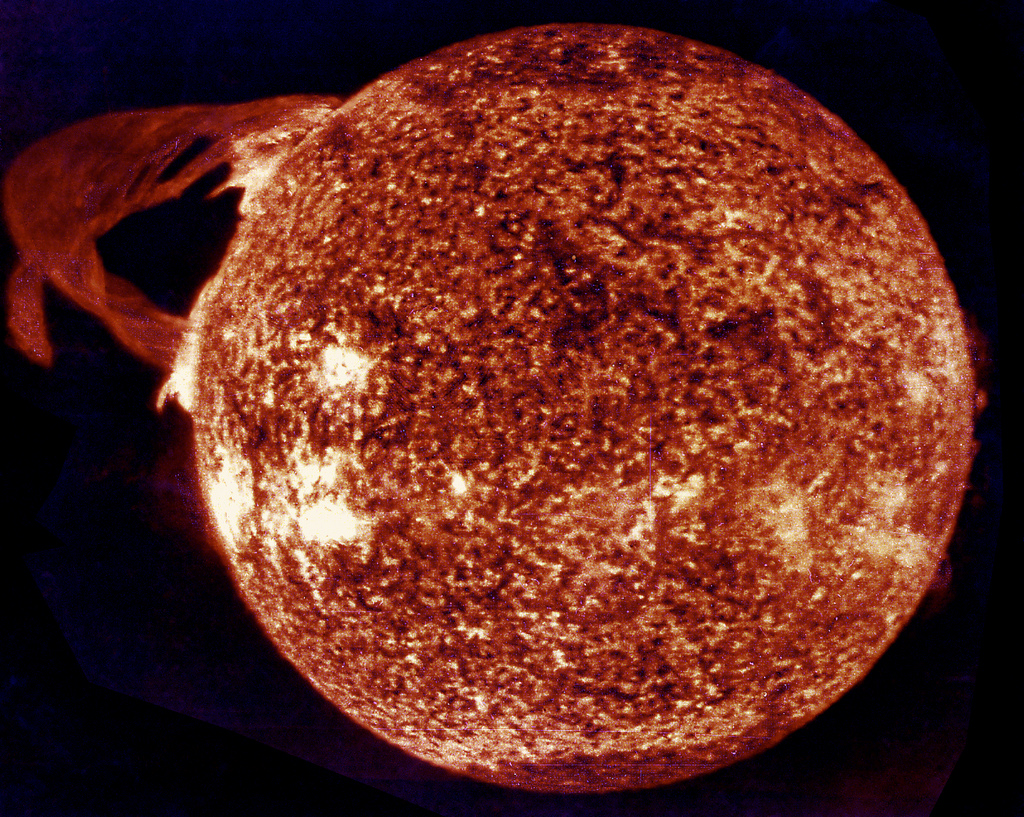 Massive Solar Flare, Skylab Telescope