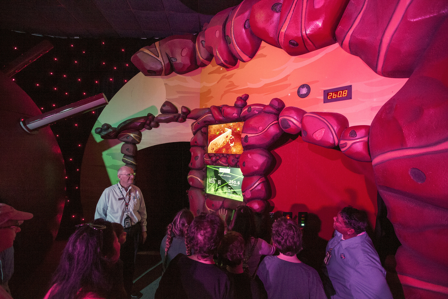 Children Play Angry Birds Space Encounter Exhibit