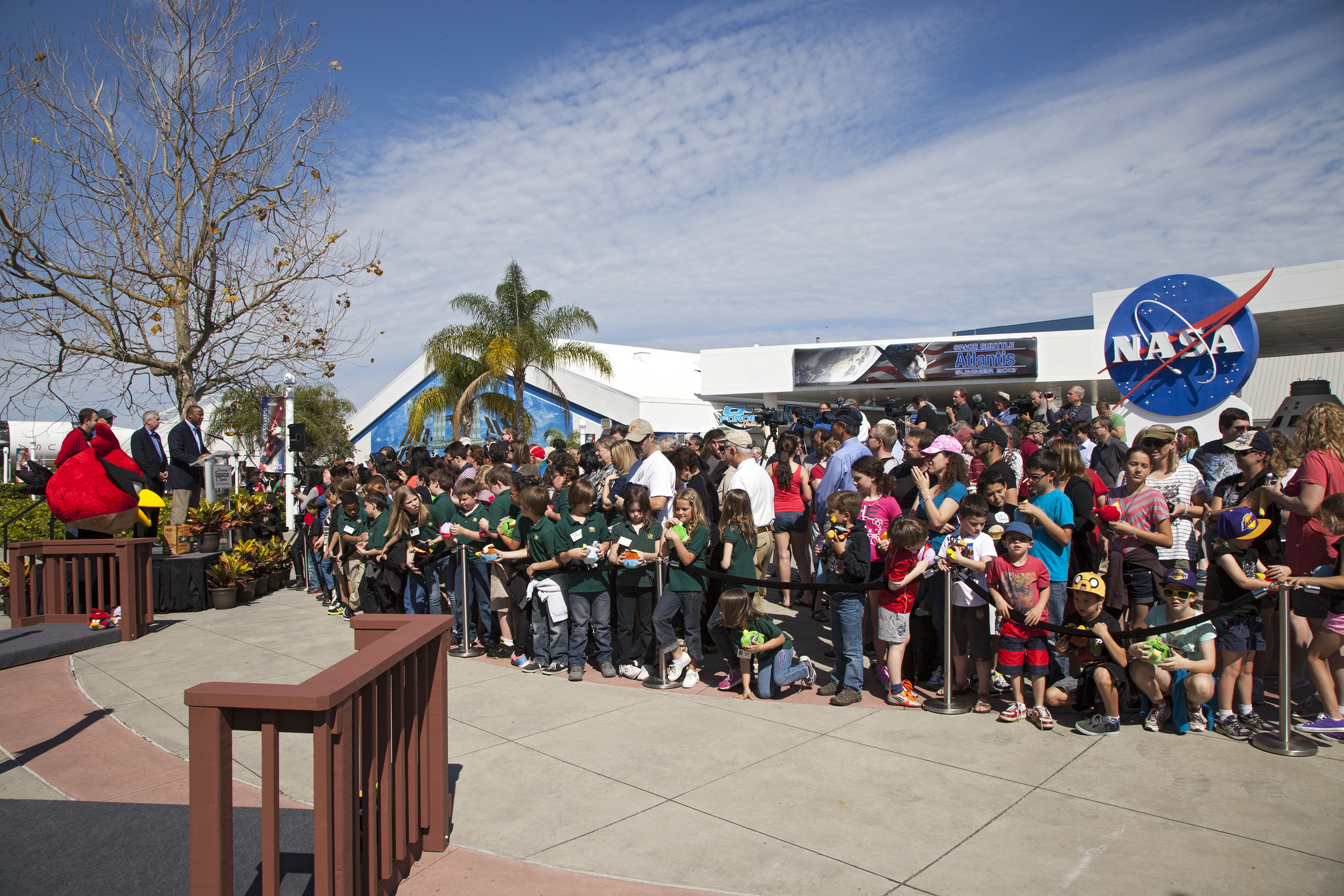 Kelvin Manning Speaks at Angry Birds Space Exhibit Opening