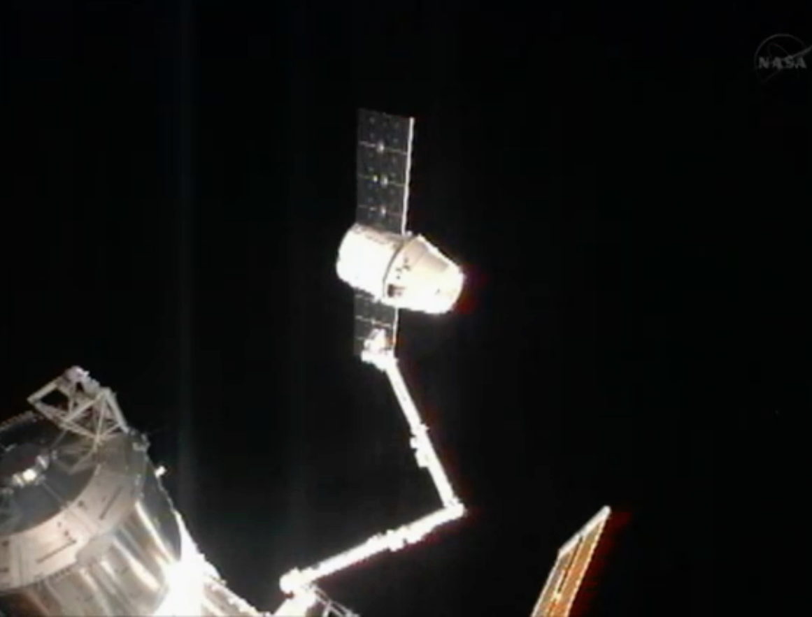 SpaceX Dragon Capsule Undocking