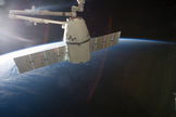 This image is one of a series of still photos documenting the process to release the SpaceX Dragon-2 spacecraft from the International Space Station on March 26, 2013.