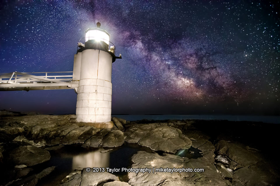 Milky Way Over Marshall Point Light in Port Clyde, MN