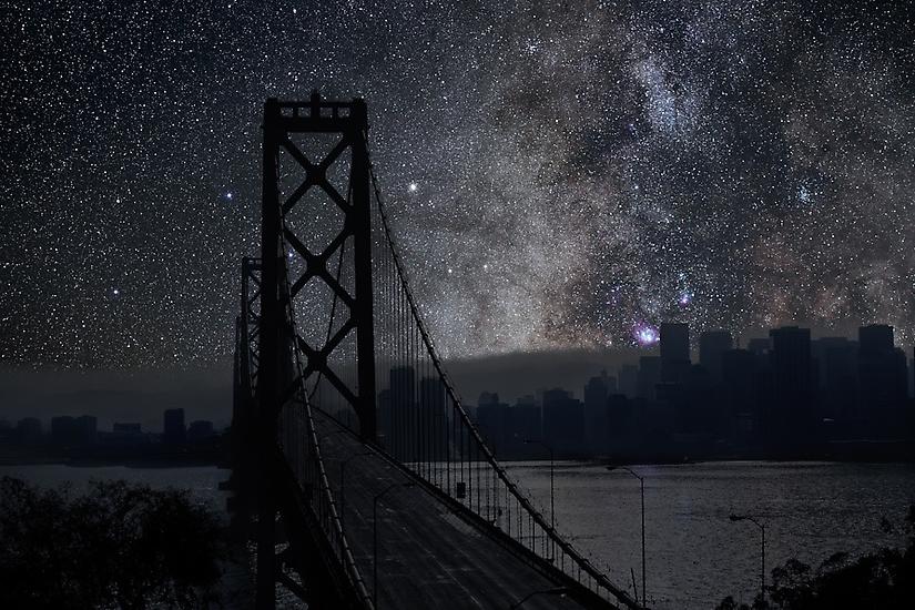 'Darkened Cities' by Thierry Cohen: Amazing Night Skies Imagined