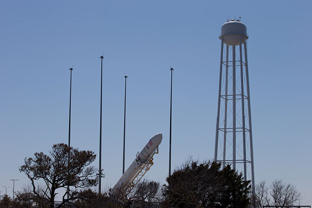 Antares A-ONE Rocket On the Pad