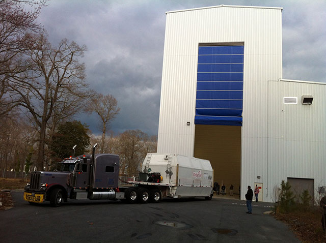 First Cygnus Service Module Arrives at Wallops