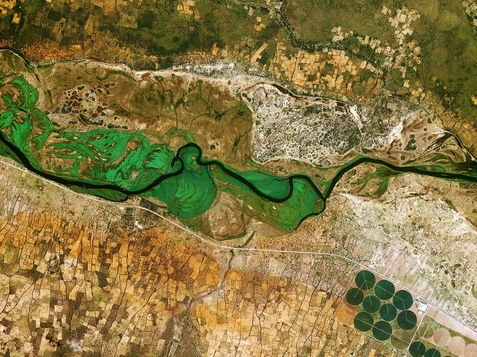 Earth From Space: Okavango Space Wallpaper