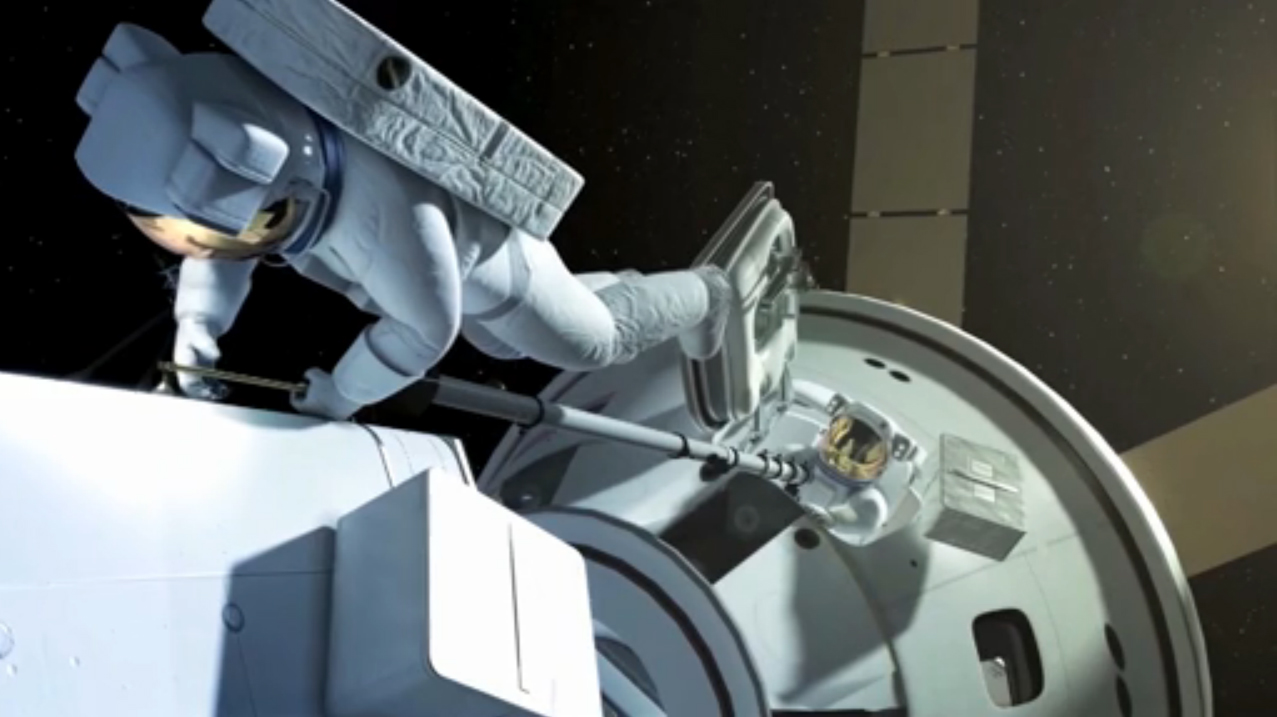 Asteroid Capture Mission Spacewalk
