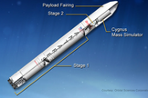 The design of the Antares A-ONE rocket. Liftoff for the rocket is scheduled for April 17, 2013. Image released April 11, 2013.