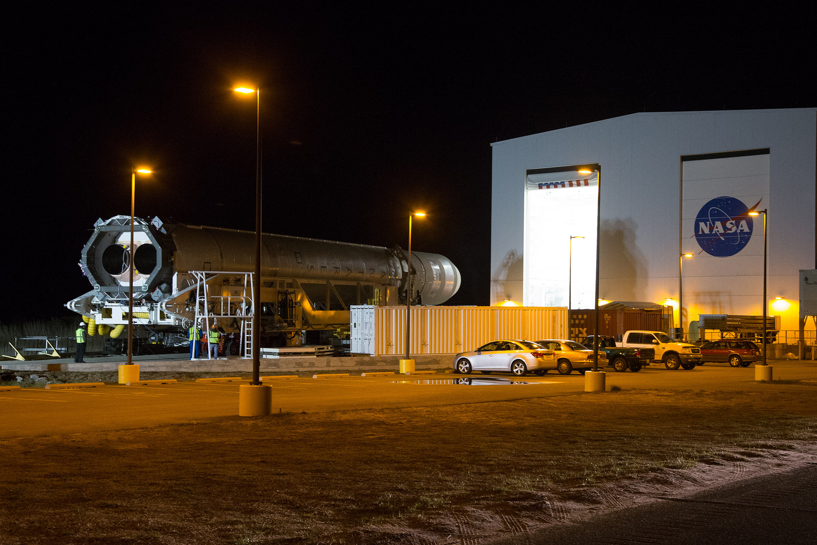 Antares Rocket Rolls Out