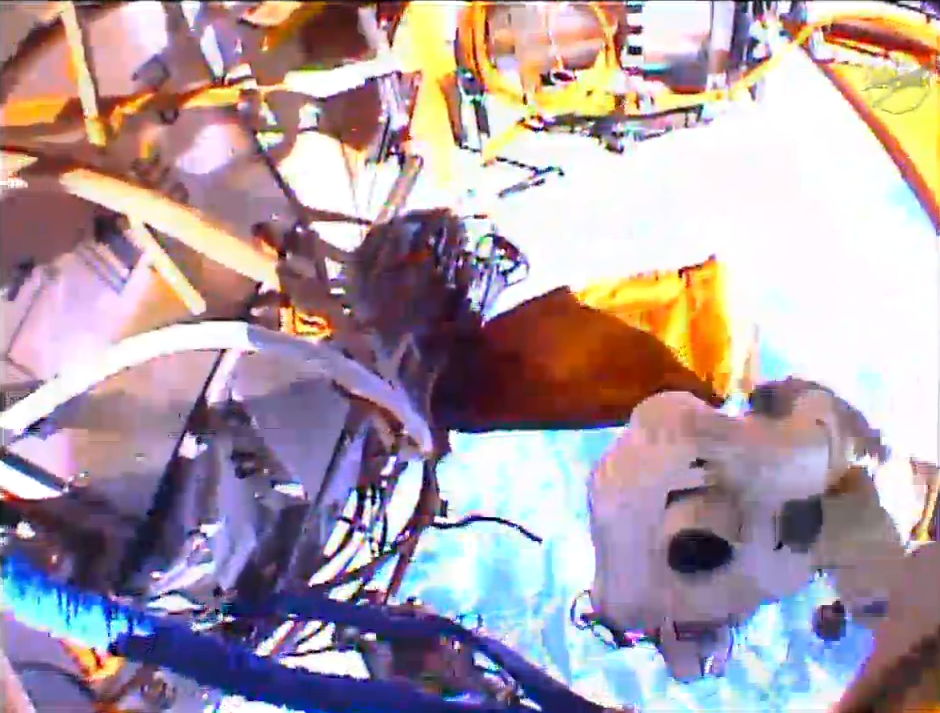 Photographing Work During Spacewalk