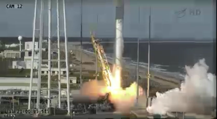 Antares Blasts Off