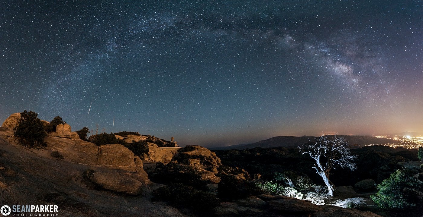 Lyrid Meteor Shower Over Tucson, Ariz.