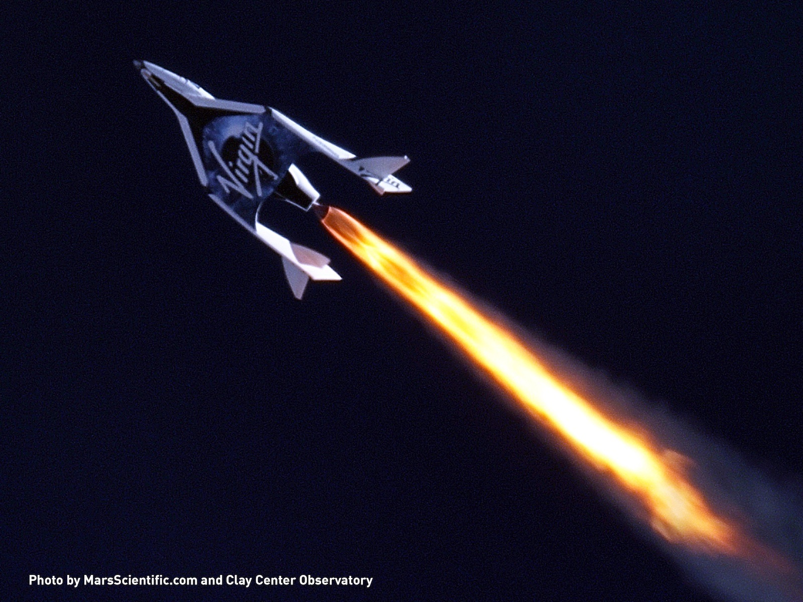 SpaceShipTwo Makes History Space Wallpaper