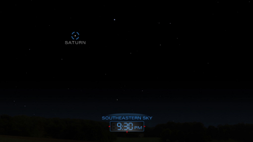 Saturn in Southeastern Sky in May