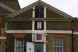 The prime meridian at the Royal Observatory at Greenwich.